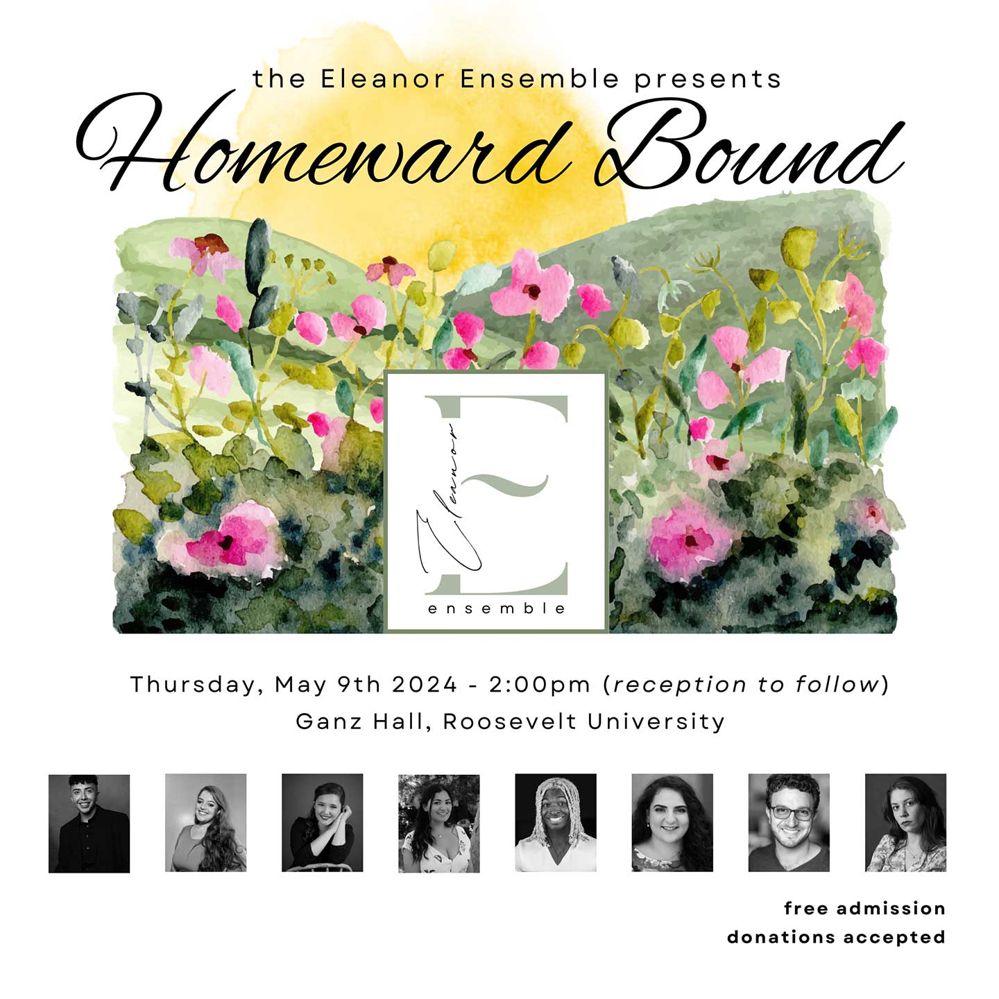 The Eleanor Ensemble presents Homeward Bound, Thursday, May 9 at 2pm (reception to follow) - Ganz Hall, Roosevelt University