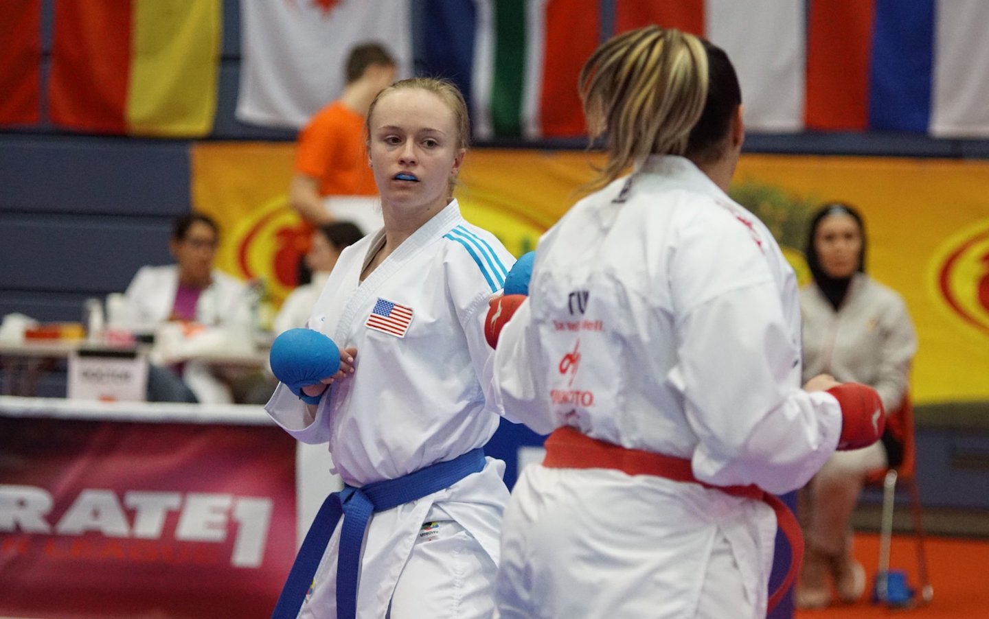 Roosevelt senior Cirrus Lingl during a karate competition