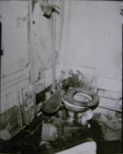 Dilapidated slum washroom, 1930s, CHA Archive