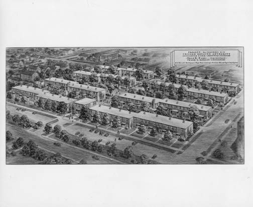Lawndale Architecture Sketch (1942, CHA Archive)