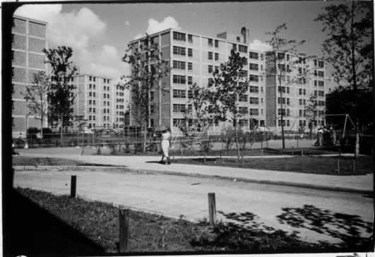 Wells Extension, Exterior (1954, CHA Archive)