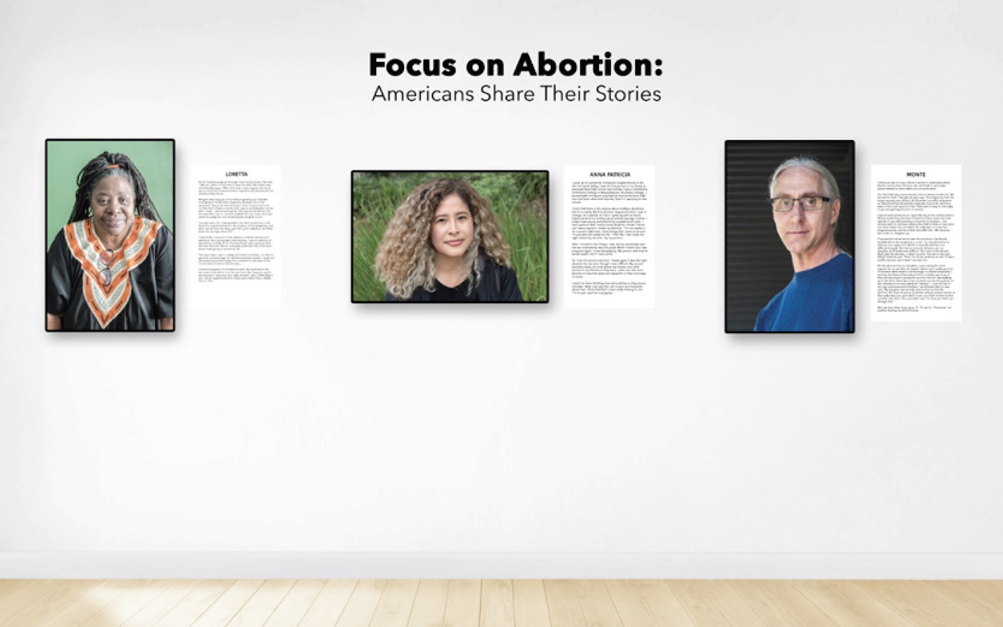 Gallery of photos from the Focus on Abortion exhibit
