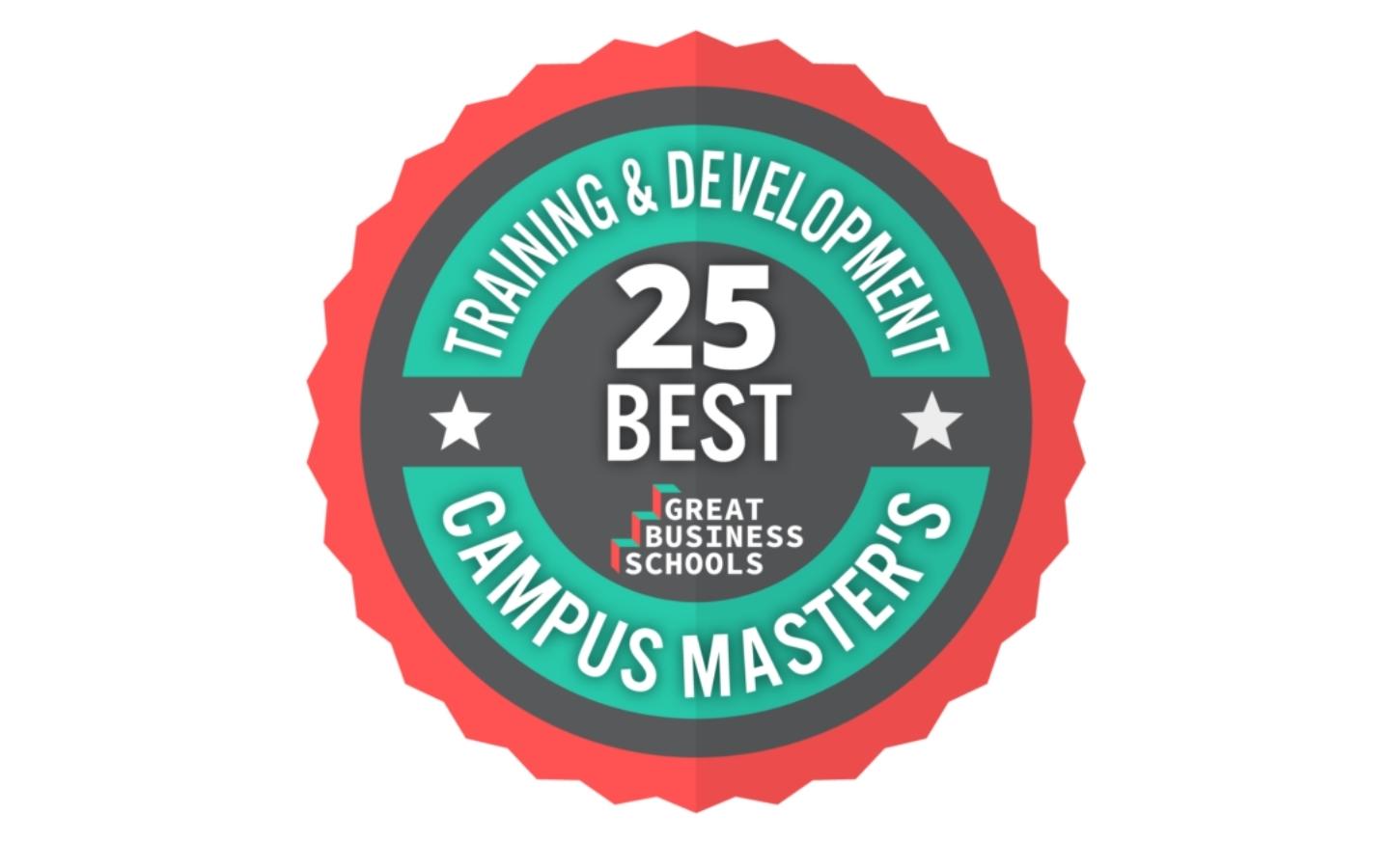 Great Business Schools Top Training and Development Program Badge
