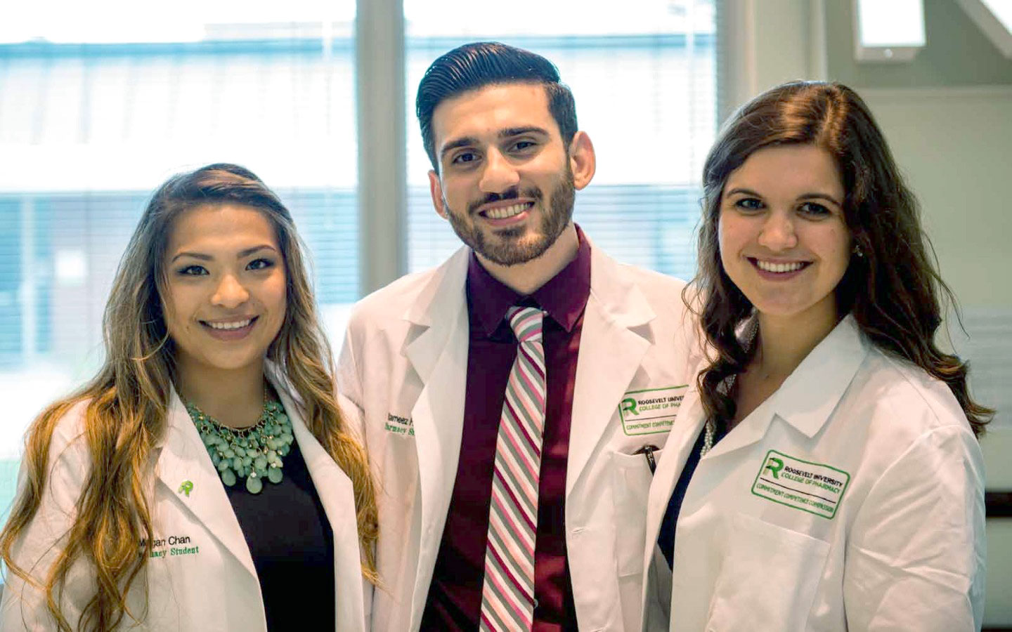 Three Roosevelt Pharmacy students