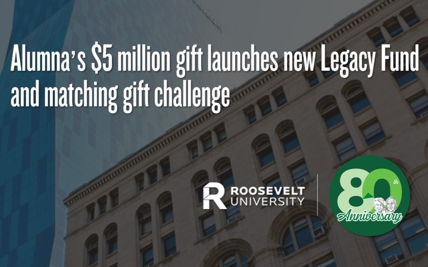 Alumna's $5 million gift launches new Legacy Fund and matching gift challenge