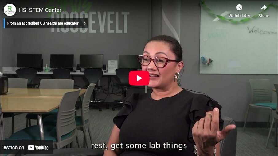 Video still image of Alejandra Prieto-Mendoza about HSI STEM Center