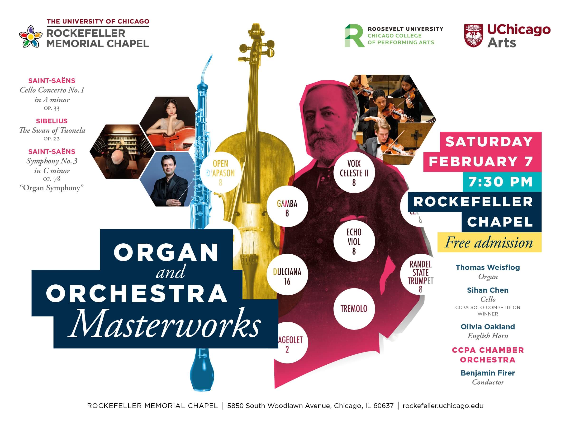 Flyer for Organ and Orchestra Masterworks