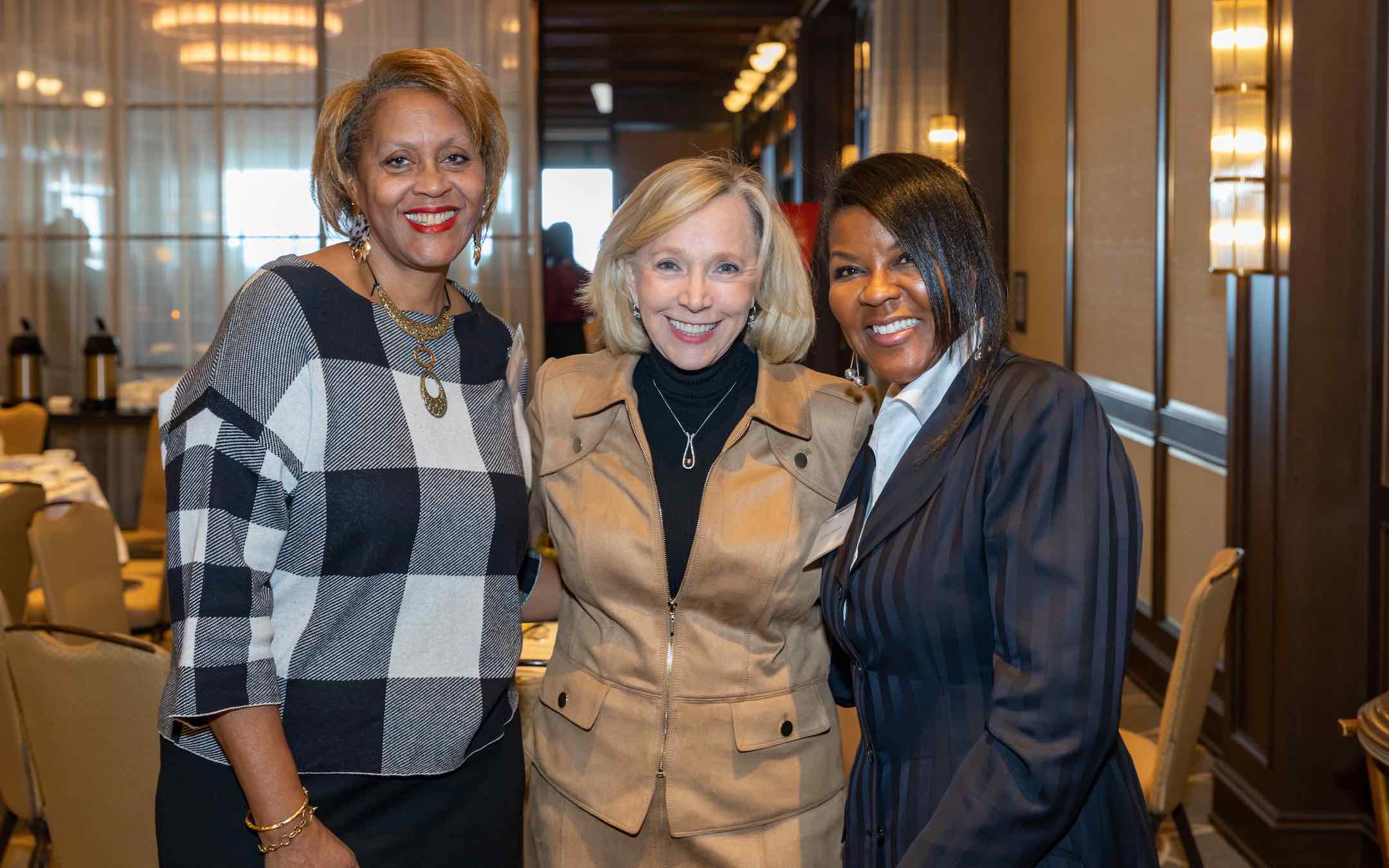 Paula Brown, Jan Fields and Donna Coaxum at a Women's Leadership Conference event
