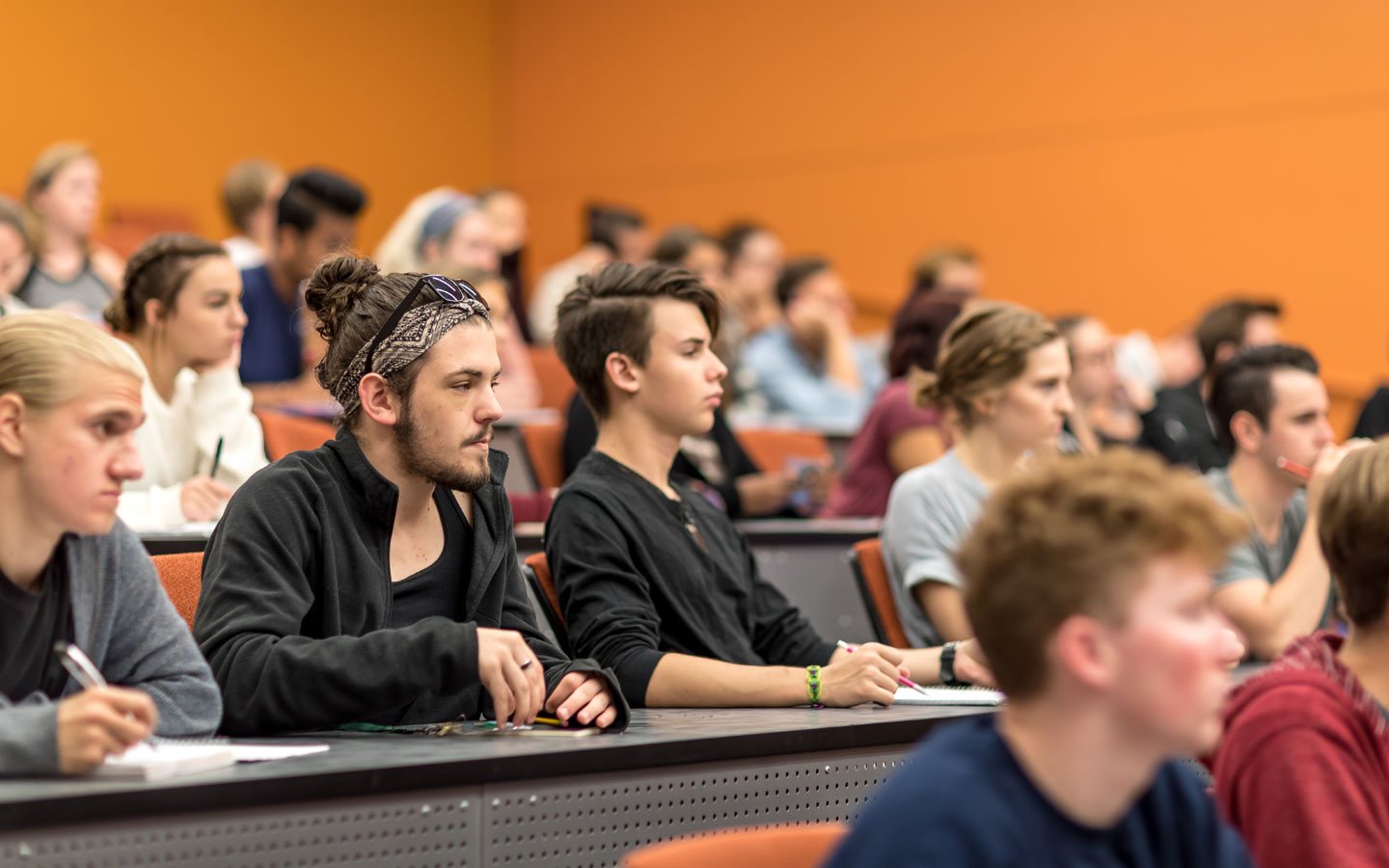 students in class