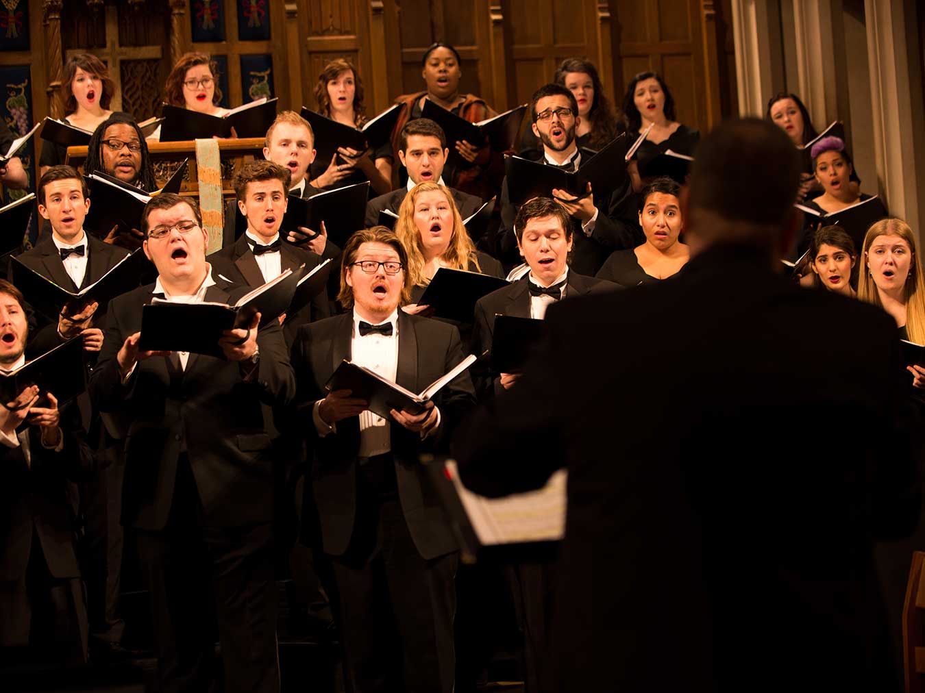 Conservatory Chorus and Chorale with Brass Ensemble Dress Rehearsal and performance at Fourth Presbyterian Church