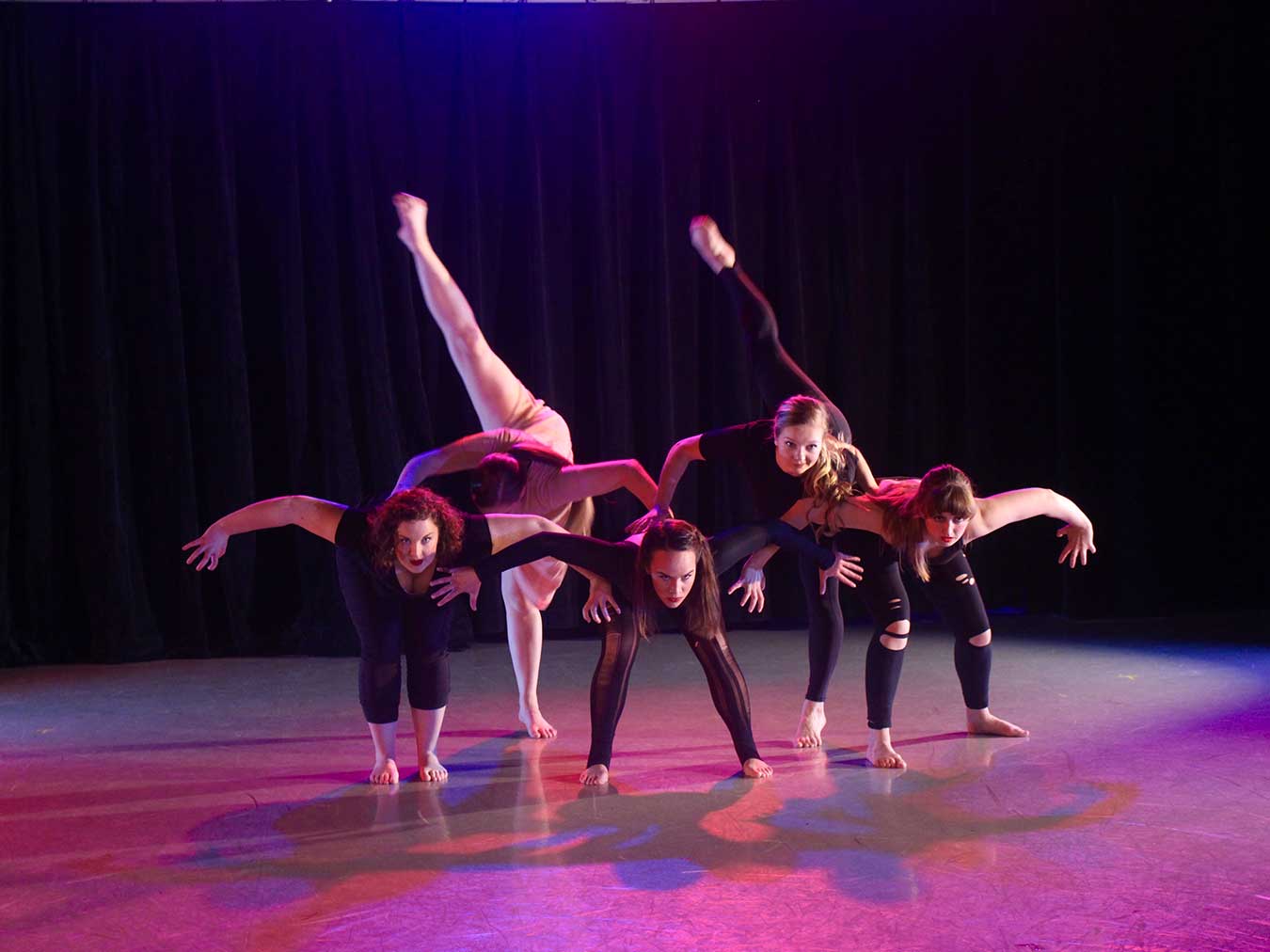 dance students performing