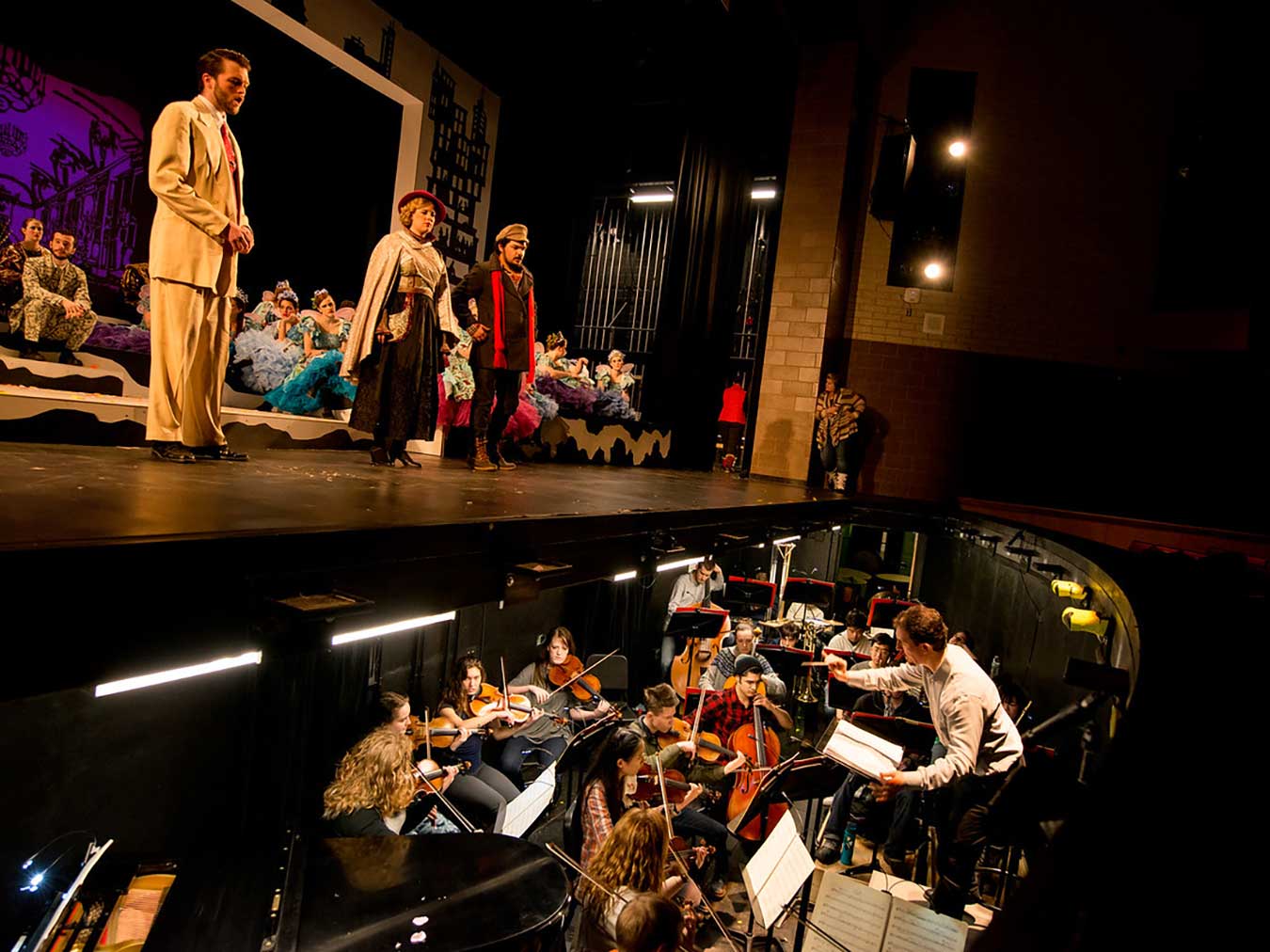 voice students performing