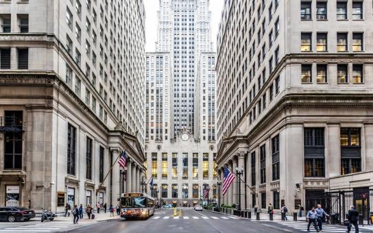 Cityscape of the Chicago Board of Trade Building