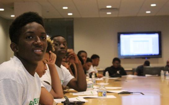 BMLA Students Participating in a Meeting