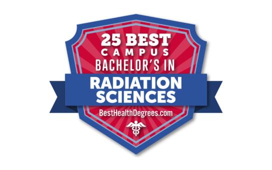 Top 25 Best Campus Bachelors in Radiation Sciences Badge