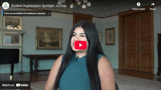 Video still image of Student Organization spotlight of ALAS (Association of Latin-American Students)