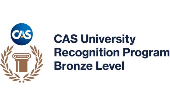 Logo of CAS University Recognition Program at Bronze Level