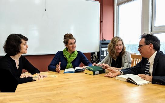 Chris Chulos, Margaret Rung, Sandra Frink, and Celeste Chamberland