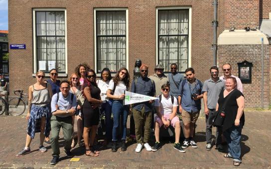 students and faculty from a study abroad class in Europe