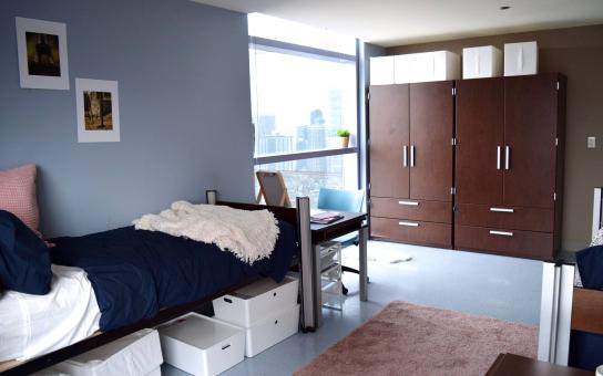 Photo of a Wabash Building Residence Hall Double Room